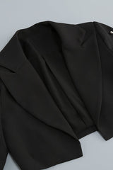 BEADED SPIRAL BLAZER IN BLACK BODYSUITS & JUMPSUITS styleofcb