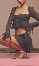 CHIFFON SUIT IN GREY Suits styleofcb