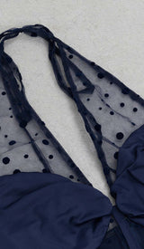 CORSET LACE MAXI DRESS IN NAVY BLUE DRESS STYLE OF CB