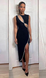 CRYSTAL BANDAGE DRESS IN BLACK Dresses styleofcb