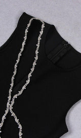 CRYSTAL BANDAGE DRESS IN BLACK Dresses styleofcb