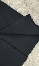 CRYSTAL EMBELLISHED TRIM MIDI DRESS IN BLACK DRESS STYLE OF CB