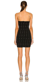 CRYSTAL MINI DRESS IN BLACK Dresses styleofcb