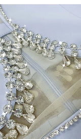 CRYSTAL TRIM CUTOUT MINI DRESS IN SKY BLUE DRESS STYLE OF CB