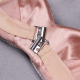 CRYSTALS BANDEAU TOP IN SILVER styleofcb