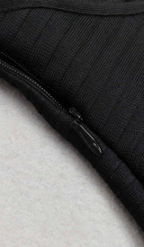 CUT OUT FRONT SATIN CAMI MIDI DRESS IN BLACK DRESS STYLE OF CB