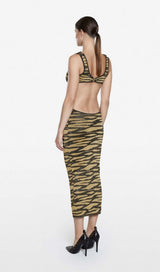 CUT OUT LEOPARD KNIT MAXI DRESS Dresses styleofcb