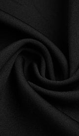 CUT OUT LONG SLEEVE MAXI DRESS IN BLACK DRESS STYLE OF CB