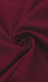 CUT OUT MESH MINI DRESS IN WINE RED Dresses styleofcb