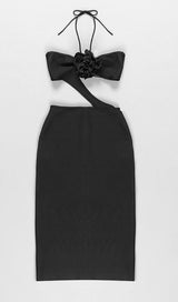 CUT OUT MIDI DRESS IN BLACK Dresses styleofcb