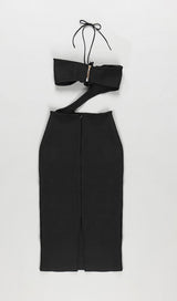 CUT OUT MIDI DRESS IN BLACK Dresses styleofcb