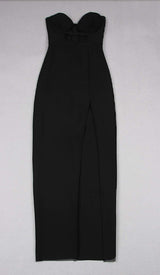 CUT-OUT BODYCON MAXI DRESS IN BLACK DRESS STYLE OF CB