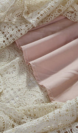 CUTOUT MOCK NECK SLIM MIDI DRESS IN WHITE DRESS sis label