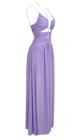 CUTOUT TULLE MAXI DRESS IN LIGHT PURPLE DRESS styleofcb