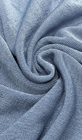 CUTOUT HALTER MIDI DRESS IN MISTY SKY DRESS STYLE OF CB