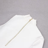 PANTHER HEAD CUT OUT ASYMMETRIC MINI BANDAGE DRESS Bandage Dresses styleofcb