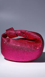 EMBELLISHED TOTE BAG IN HOT PINK Bags Oh CICI
