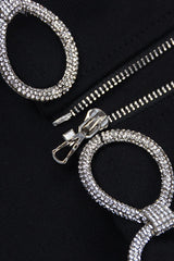 CRYSTAL EMBROIDERED SHORT BANDAGE DRESS Sequins Dress styleofcb