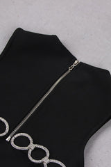 CRYSTAL EMBROIDERED SHORT BANDAGE DRESS Sequins Dress styleofcb