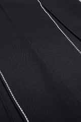 CRYSTAL TRIM MAXI BANDAGE DRESS IN BLACK Sequins Dress styleofcb