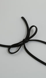 Cut Out High Split Maxi Dress in Black Dresses styleofcb