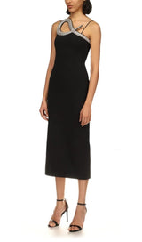 DIAMOND MIDI DRESS IN BLACK Dresses styleofcb