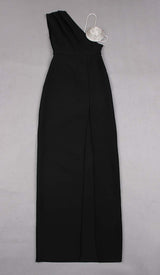 EXCLUSIVECM ASYMMETRIC HIGH-LOW DRESS IN BLACK DRESS STYLE OF CB