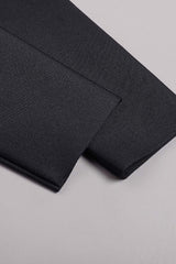 EMBELLISHED CUT OUT MAXI BANDAGE DRESS IN BLACK styleofcb