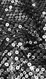 FEATHERED SEQUINED MAXI DRESS IN METALLIC SILVER styleofcb