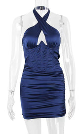 FISHBONE MINI DRESS IN BLUE Dresses styleofcb