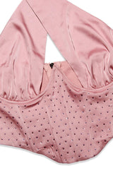 FISHBONE MINI DRESS IN PINK styleofcb