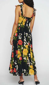 FLORAL-PRINT TIE STRAP DRESS IN LUISA DRESS STYLE OF CB