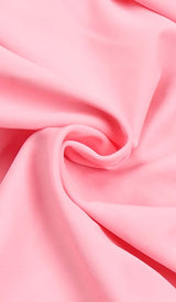 FLOWER-EMBELLISHED RUCHED MINI DRESS IN PINK DRESS STYLE OF CB