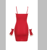 Fashion fleece suspender dress styleofcb