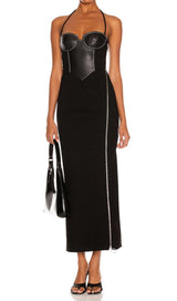 HALTER MAXI DRESS IN BLACK Dresses styleofcb
