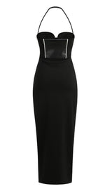 HALTER MAXI DRESS IN BLACK Dresses styleofcb