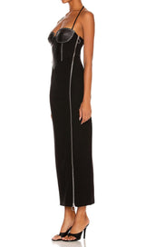 HALTER MAXI DRESS IN BLACK Dresses styleofcb