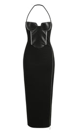 HALTER MAXI DRESS IN BLACK Dresses styleofcb