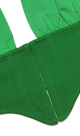 HALTER TOPS IN GREEN Shirts & Tops styleofcb