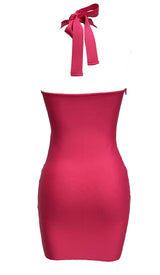 HALTER OFF -SHOULDER MINI DRESS IN WHITE DRESS STYLE OF CB