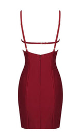 HOLLOW OUT MINI BANDAGE DRESS IN BIACK Dresses styleofcb