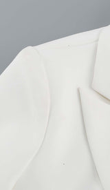 HOLLOW OUT LONG SLEEVE JACKET TOP AND SHORT SKIRT DRESS STYLE OF CB