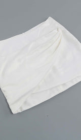 HOLLOW OUT LONG SLEEVE JACKET TOP AND SHORT SKIRT DRESS STYLE OF CB