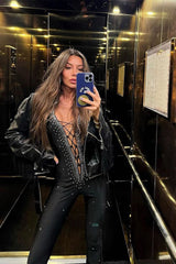 HALTER NECK CRYSTAL BACKLESS JUMPSUITS BODYSUITS & JUMPSUITS styleofcb