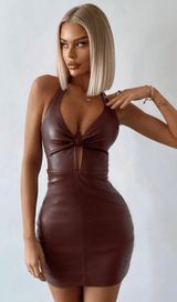 Hollow leather skirt. styleofcb