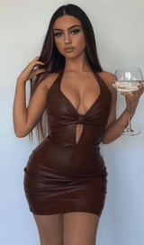 Hollow leather skirt. styleofcb