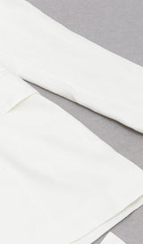 PEARL-DECORATED SUIT IN WHITE styleofcb