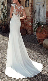 FISHTAIL MOPPING WEDDING DRESS IN WHITE styleofcb