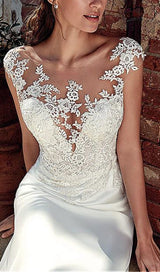 FISHTAIL MOPPING WEDDING DRESS IN WHITE styleofcb