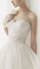 BANDEAU SHORT WEDDING DRESS IN WHITE styleofcb